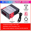 Digital Thermostat STC-1000 Incubators, Dual Mode Heating & Cooling Temperature Controller Alarm & Delay Function(10A)