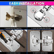amiciTools Hinge Repair Plate Kit | Stainless Steel (SS202) Door Hinge Reinforcement | Fix Loose Cabinet Hinges Quickly