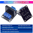5V Relay 1-Channel Module Solid State Relay Board 240V 2A AC Load Control Compatible with Arduino, Raspberry Pi & ESP32