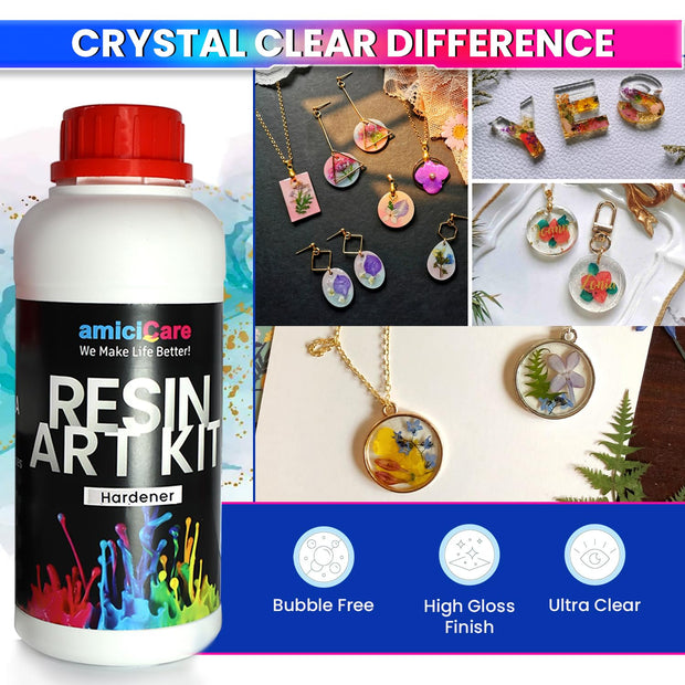 Non-Toxic Crystal Clear Epoxy Hardener 500 ml