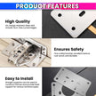amiciTools Hinge Repair Plate Kit | Stainless Steel (SS202) Door Hinge Reinforcement | Fix Loose Cabinet Hinges Quickly