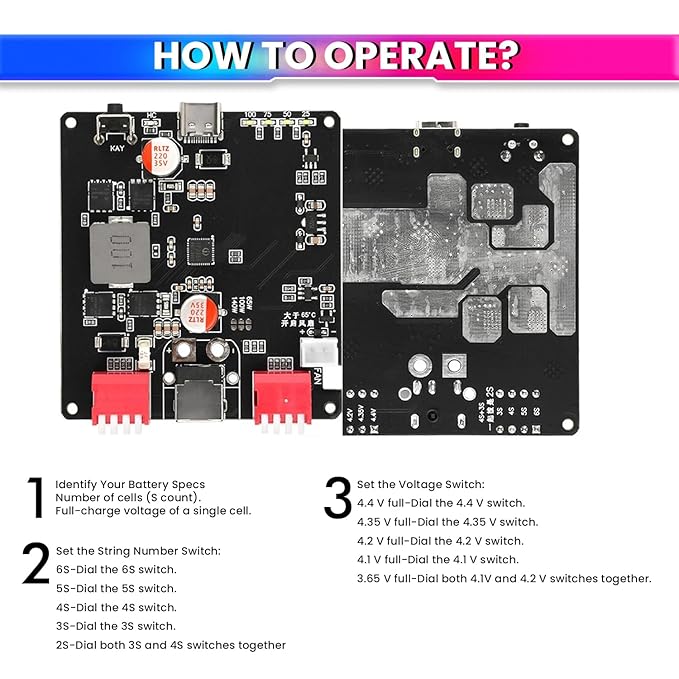 140W USB-C Fast Charging & Discharging Module Supports 2S–6S Lithium Batteries Smart Protection amiciKart c0tmiz-hs.myshopify.com