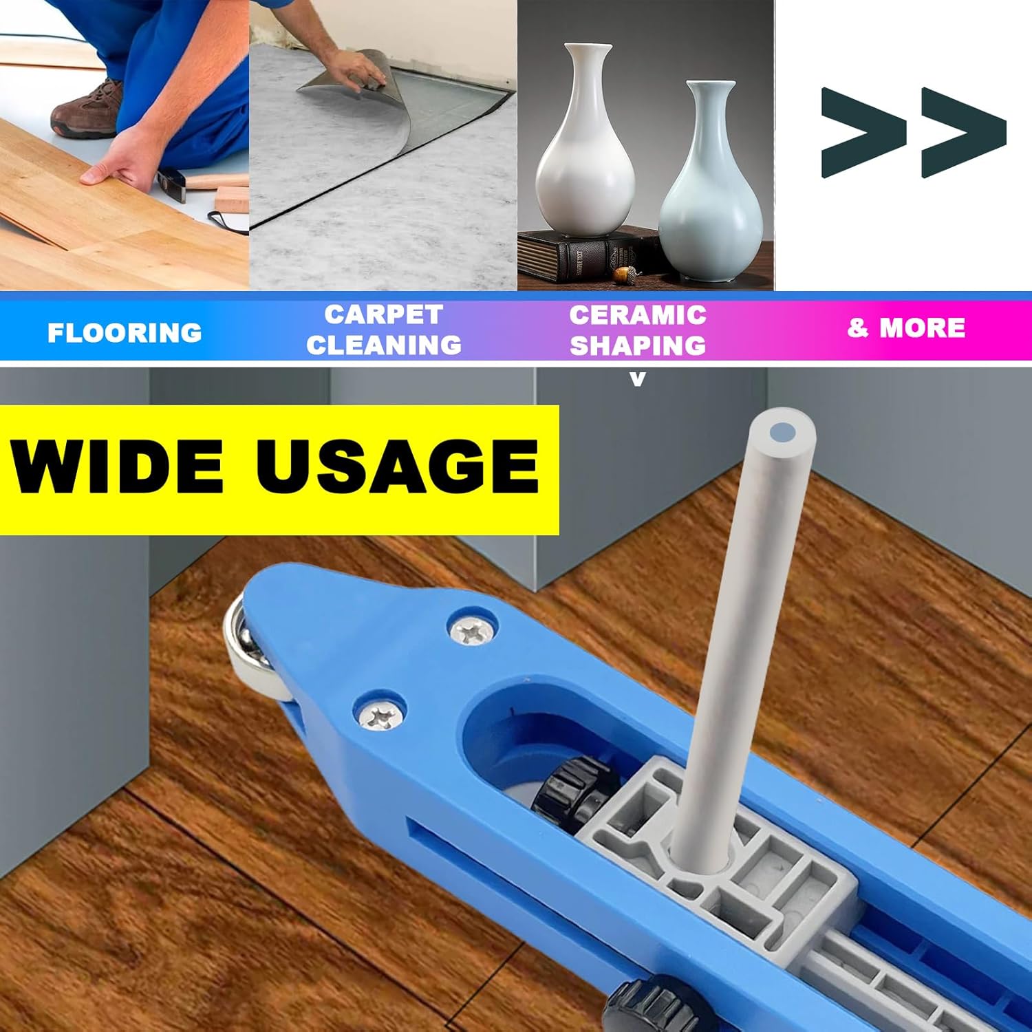 220MM Contour Gauge with Lock & Pencil Holder, Shape Duplicator for Woodworking & Carpentry