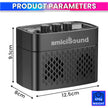 Mini Portable 5W Guitar Amplifier Speaker with USB Cable to Recharge amiciKart c0tmiz-hs.myshopify.com