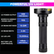 UV Flashlight Torch with 100LEDs Ultra-Violet Metal Torch for Stain Detection, Document Verification & Forensics amiciKart c0tmiz-hs.myshopify.com