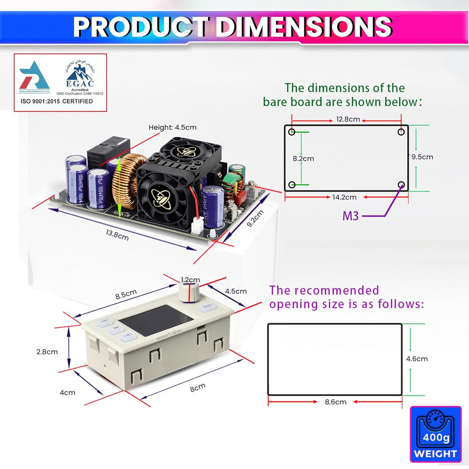 XY8030S 2400W 80V 30A DC Power Supply Module with LCD & MPP
