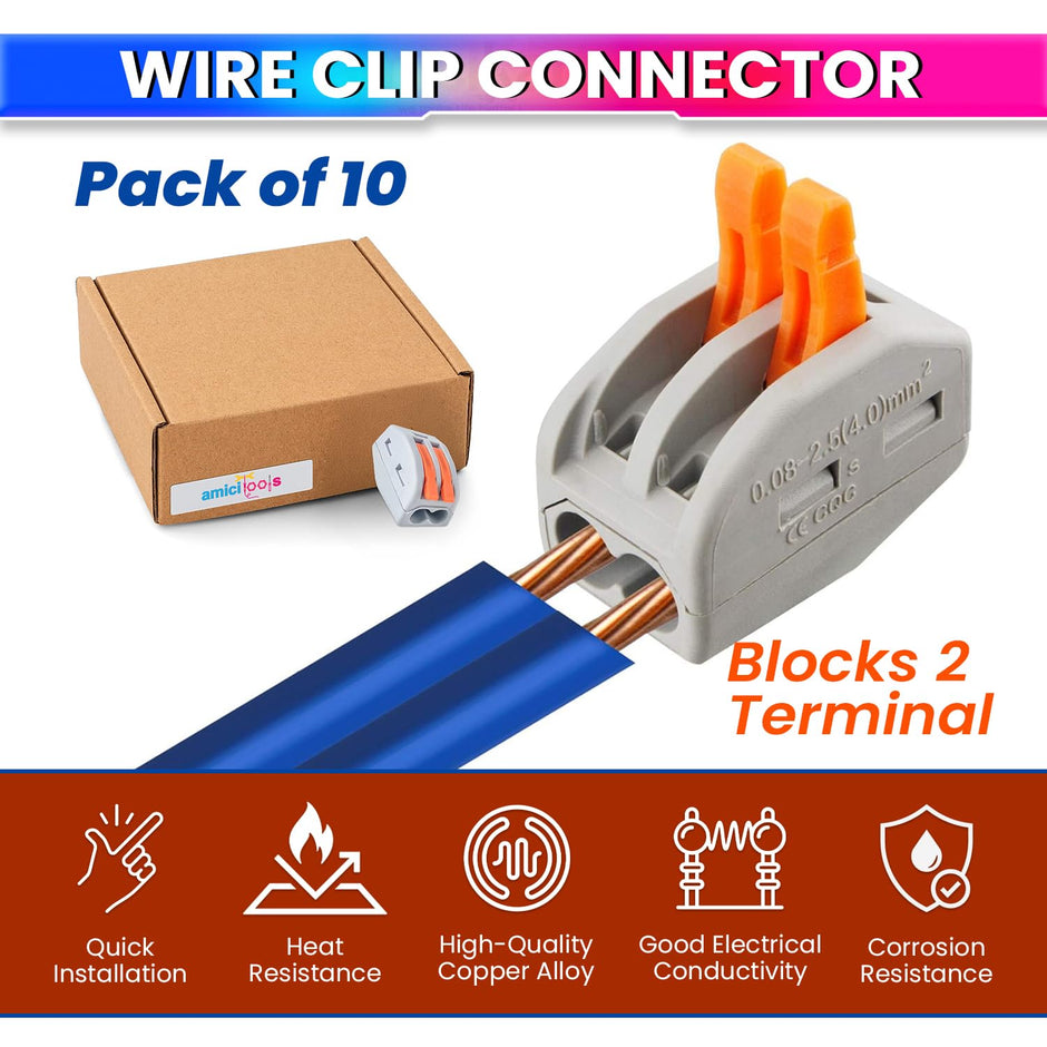 Fast Wire Clip Connector – Quick Disconnect, Tool-Free Installation amiciKart c0tmiz-hs.myshopify.com