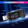 10-in-1 Digital USB Tester – Voltage, Current, Power, mAh, mWh, Resistance & Temperature