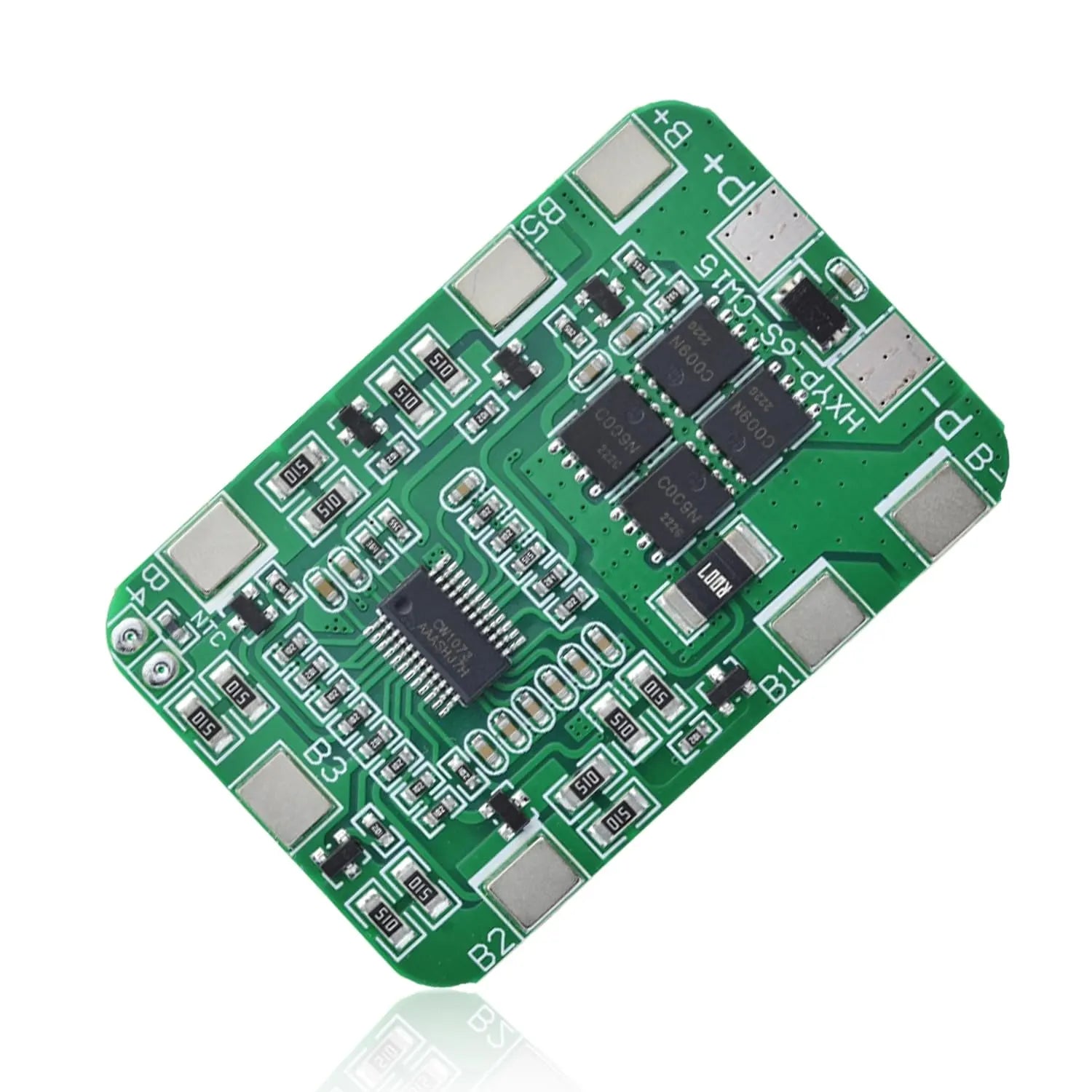 6S 22.2V/25.2V 14A Lithium Battery BMS Protection Board with Cell Balancing 6-Cell 18650 Li-ion Packs Overcharge, Over-Discharge & Short-Circuit Safety
