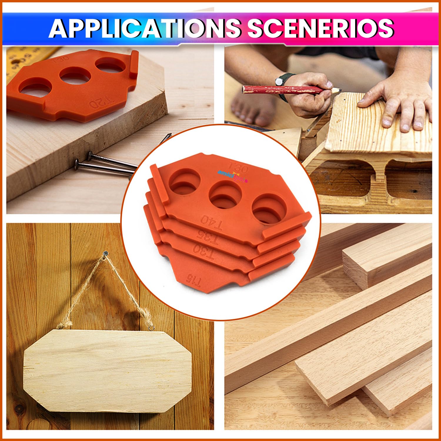 Woodworking Router Template Set– 4 Double-Sided Corner Radius & Straight Edge Jigs for Precision Wood Shaping amiciKart c0tmiz-hs.myshopify.com