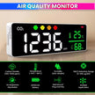 Digital Air Quality Monitor – AQI, CO2, Temperature & Humidity Tracker with Large LED Display & Smart Alerts for Healthier Living amiciKart