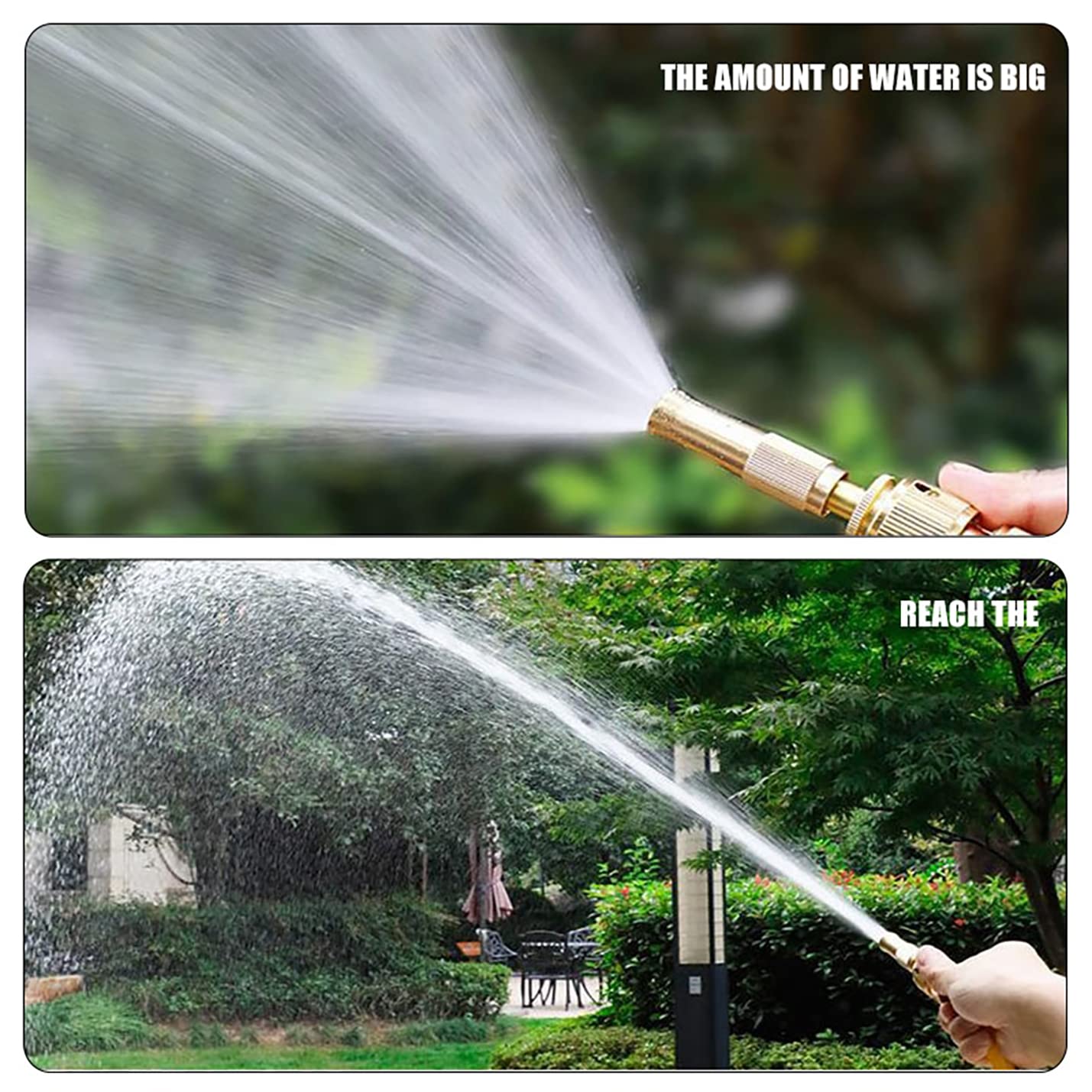 amiciTools High Pressure Hose Nozzle with Adjustable Spray Adapter for Gardening and Car Wash