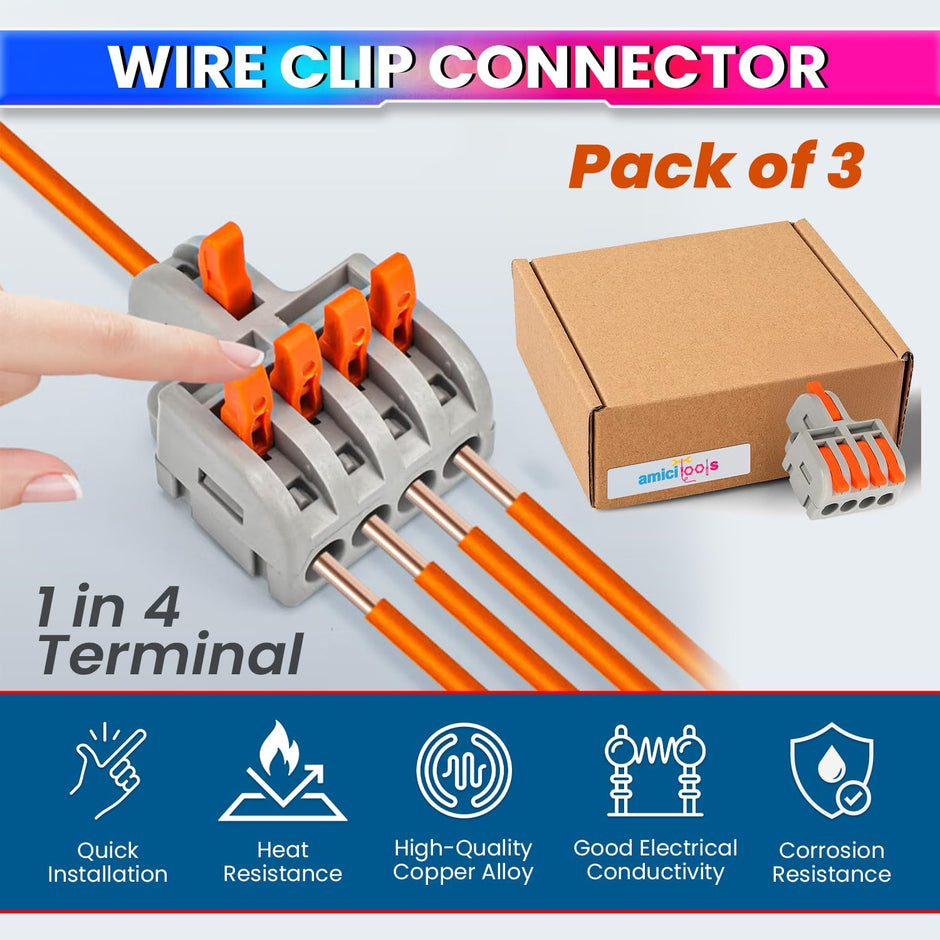 Fast Wire Clip Connector – Quick Disconnect, Tool-Free Installation amiciKart c0tmiz-hs.myshopify.com