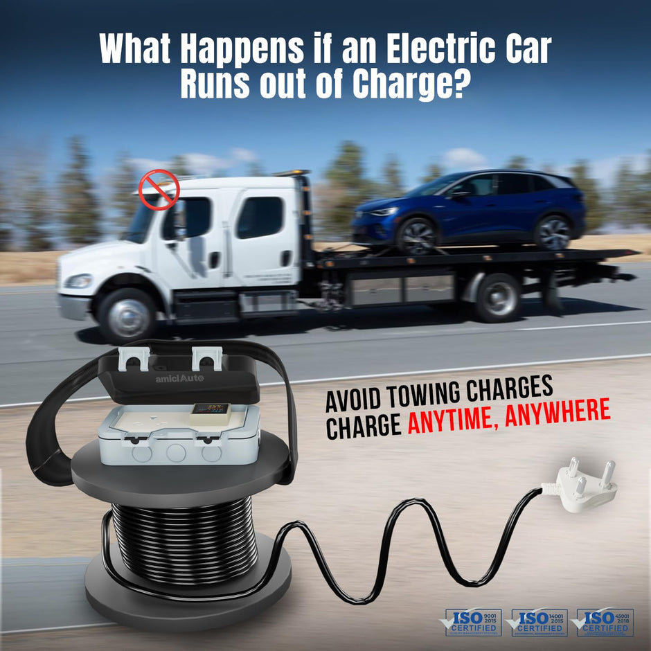 EV Charging Extension Board | Digital Energy Meter | Waterproof | ON/Off Switch | Outdoor EV Charging Solution