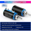 Rotary Potentiometer 2W Power Rating Smooth Adjustment for Audio, DIY Electronics