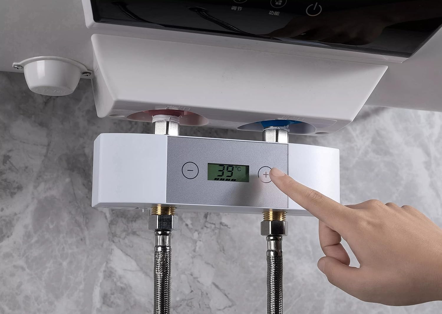 Thermostatic Geyser Water Mixer Valve, Automatic Temperature Control Hot Cold Water Mixing amiciKart c0tmiz-hs.myshopify.com