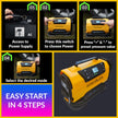 Dual Power AC/DC Inflator & Deflator with Tubeless Tyre Puncture Repair Kit