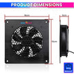 Speed Control Cooling Fan with Thermostat 120mm High CFM Ventilation Auto Temperature Control 0–60°C