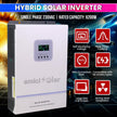 amiciSolar MPPT Solar Inverter|AC & DC Input |Supports 6200W Solar Panel & 48V Battery|All Battery Types|Controls AC Devices Directly from Solar Input