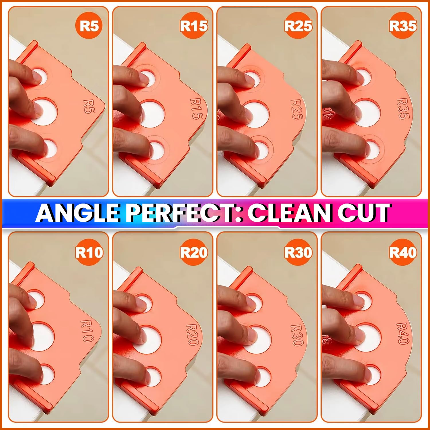 Woodworking Router Template Set– 4 Double-Sided Corner Radius & Straight Edge Jigs for Precision Wood Shaping amiciKart c0tmiz-hs.myshopify.com