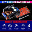 amiciSolar Buck-Boost Converter, DC 10-35V to 1-35V Adjustable Step-Up/Step-Down Power Module, 8.5A Max, 80W High-Efficiency Voltage Regulator