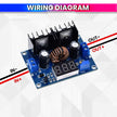 DC-DC Buck Converter, XH-M404 DC 4-40V to 1.25-36V 8A 200W Step-Down Module amiciKart