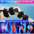 Premium Knee Support Brace- Post OP Splints Adjustable Length for Enhanced Comfort/Mobility