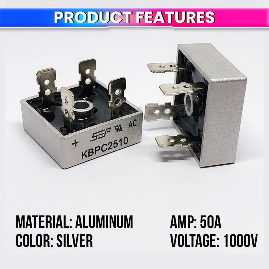 Single-Phase Bridge Rectifier, Aluminum Case Converter for Welding, Solar & Industrial Use