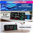 WiFi Air Quality Monitor –Data Export Feature CO2, PM2.5, HCHO, Temp/Humidity, Time Display, SmartLife App