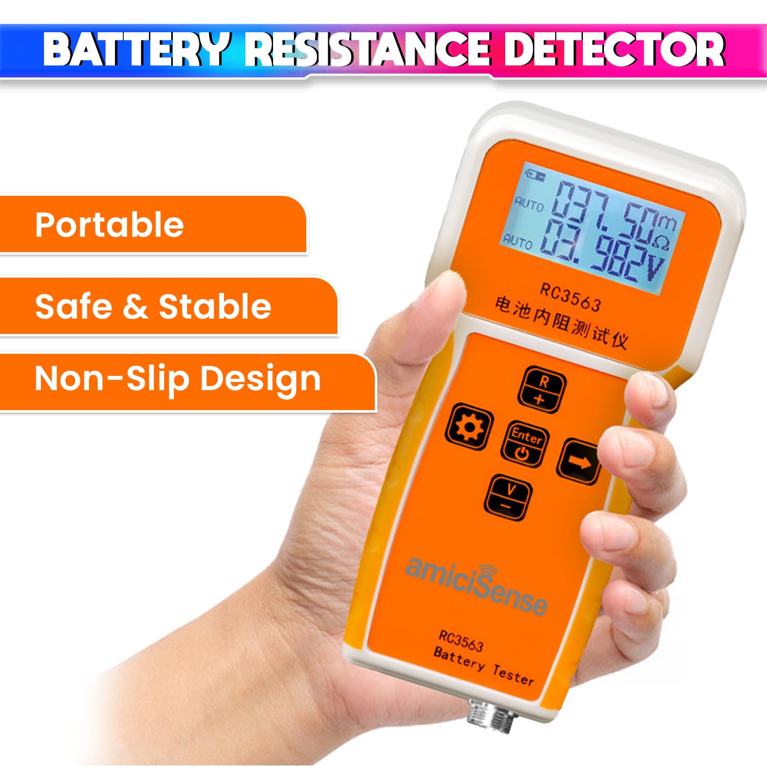 Battery Internal Resistance Tester, 4-Wire Voltage & Resistance Test for Lead, Li, Ni-Cr Batteries (100V, 200Ω) amiciKart c0tmiz-hs.myshopify.com