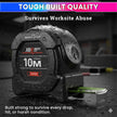 10m Dual-Unit Measuring Tape in cm & Feet with Auto-Lock & Smooth Retraction Heavy Duty Unbreakable ABS Case with Belt Clip