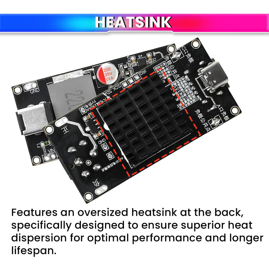 140W USB-C Fast Charging & Discharging Module Supports 2S–6S Lithium Batteries Smart Protection
