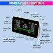 11-in-1 Air Quality Detector | CO₂, CO, PM2.5, PM10, HCHO, TVOC, AQI Monitor with Temperature & Humidity