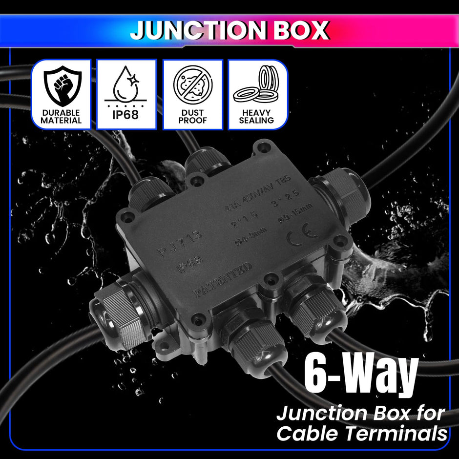 Junction Box – IP68 Waterproof Heavy-Duty Electrical Connector(450V 41A)for Cable Terminals amiciKart c0tmiz-hs.myshopify.com