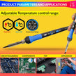 60W Soldering Iron With 200~450 Degree Celsius AC Adjustable Temperature Control amiciKart c0tmiz-hs.myshopify.com