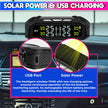 Solar Powered Car TPMS, Wireless Tyre Pressure Monitoring System with External Sensor amiciKart