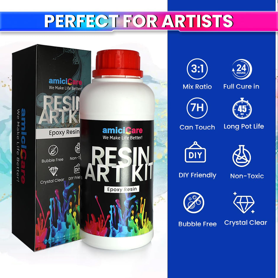 Non-Toxic Crystal Clear Epoxy Resin 500 ml
