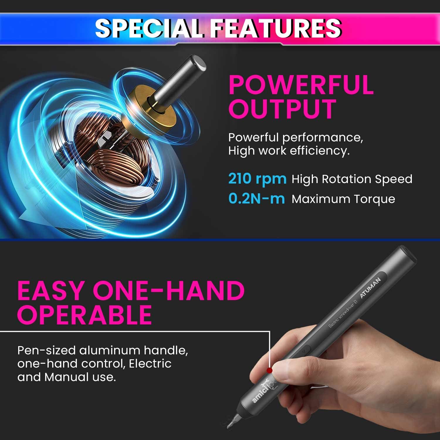 25-in-1 Magnetic Electric Screwdriver Set - Type-C Rechargeable, 210 RPM Repair Tool Kit amiciKart c0tmiz-hs.myshopify.com