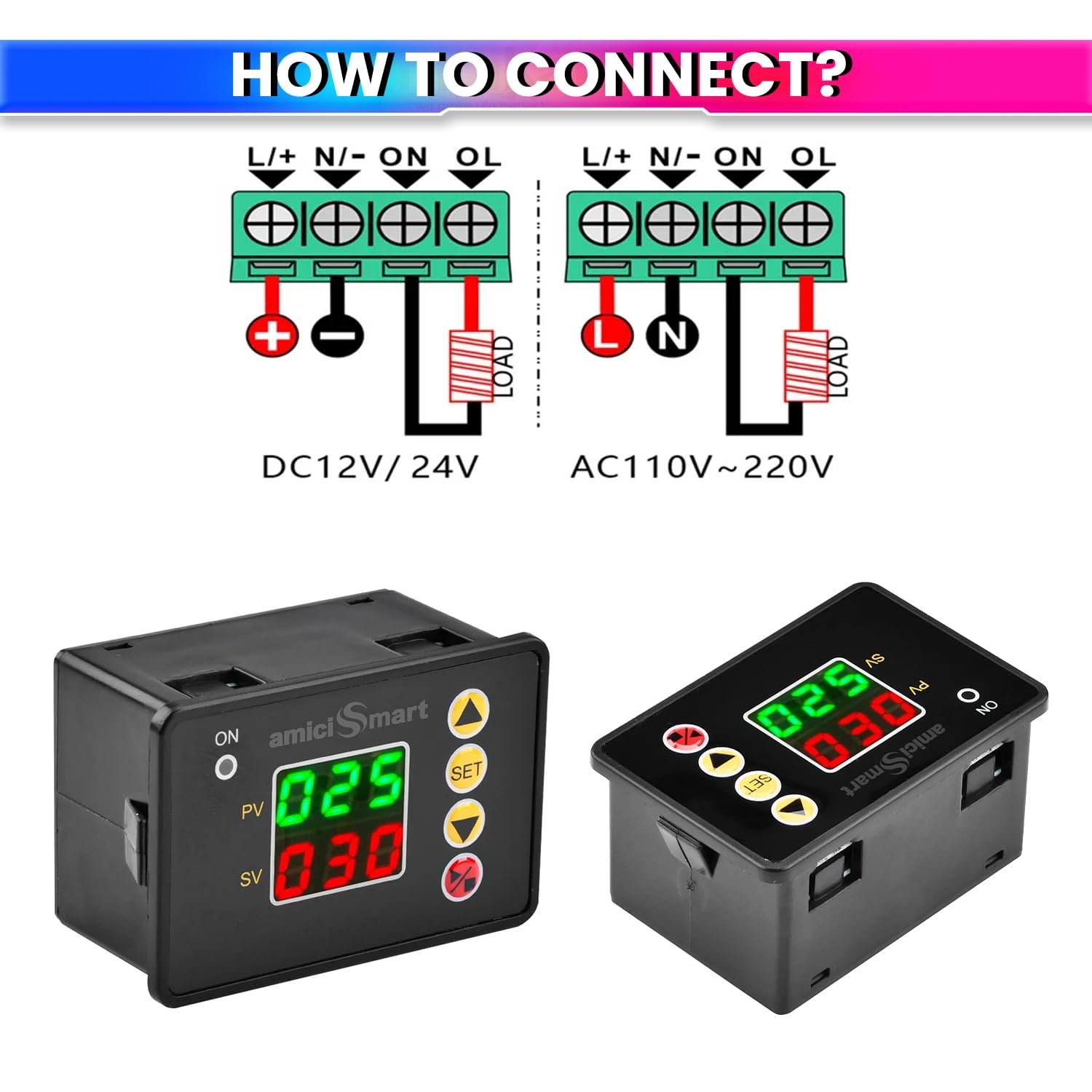 Digital ON/Off Timer Controller | 220V AC Programmable Delay Timer Switch