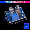 amiciSolar LX8015 DC-DC Adjustable Step-Down Power Module | 5-80V Input to 1-60V Output | 1.5A Peak Current | High Efficiency Buck Converter