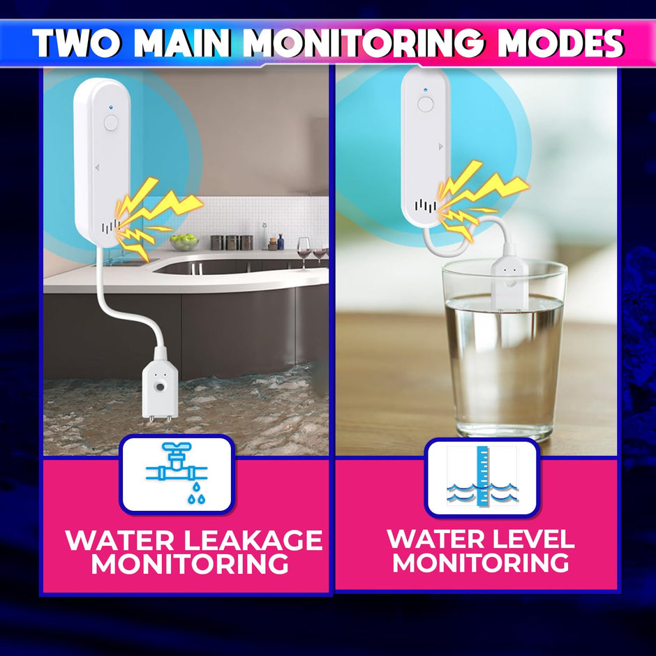 Water Leakage Sensor, WiFi Water Level Detector with 80dB Loud Alarm and SmartLife Mobile App amiciKart c0tmiz-hs.myshopify.com