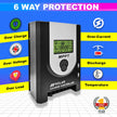 MPPT Solar Charge Controller, Intelligent Lithium Battery Regulator for Solar Panel with LCD Display 12V/24V