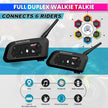 Ejeas V6 Pro Helmet Bluetooth Intercom for 6 Riders, Headphone with Mic