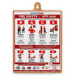 Fire Safety Instruction Sign Board for Home & Office English & Hindi Fire Safety Guide Pack of 4