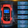 8A Automatic Car Battery Charger, 4-Stage Intelligent Battery Maintainer (12V/24V-Lead Acid Battery)