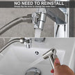 Tap Diverter Valve Faucet Splitter, Water Tap Connector with F22 Input with M24 Adapter