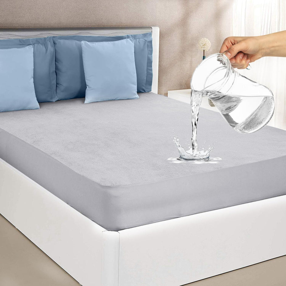 100% Waterproof Terry Cloth Mattress Protector amiciKart c0tmiz-hs.myshopify.com