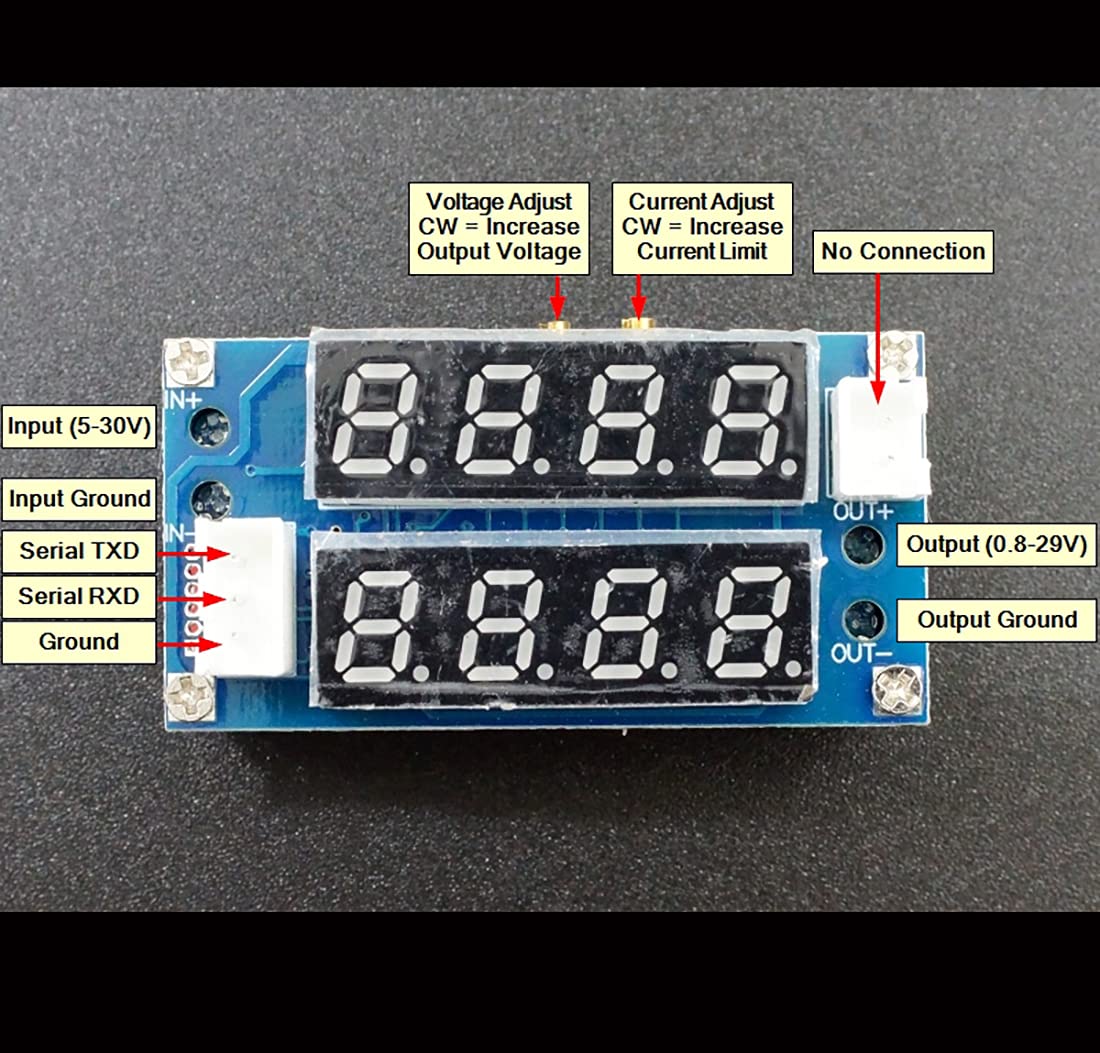 2 in 1 DC-DC 5A Buck Convertor Adjustable Power CC/CV Step-Down Charge Power Supply Module amiciKart c0tmiz-hs.myshopify.com