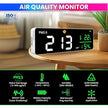 3-in-1 PM2.5 Air Quality Monitor – Indoor Sensor with Temp & Humidity, Visual Air Feedback