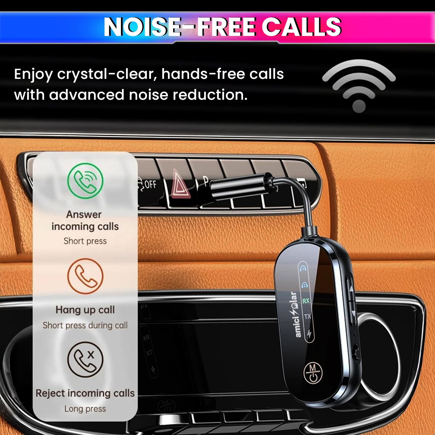 Bluetooth 5.4 TX/RX Adapter with Dual Connection Support, Wireless Audio Transmitter & Receiver